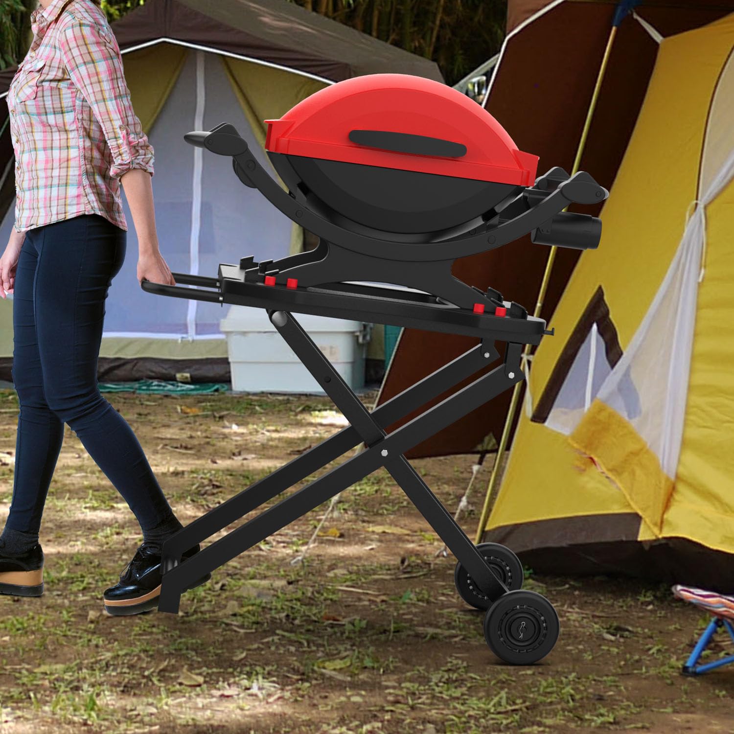 Amazon.com: Portable Grill Cart for Weber Q100 Q1000 Q120 Q1200